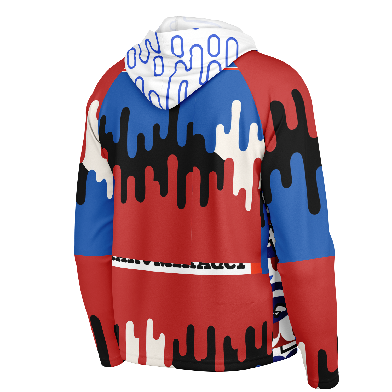 Men's Long Sleeve Hooded Performance Shirt - AOP
