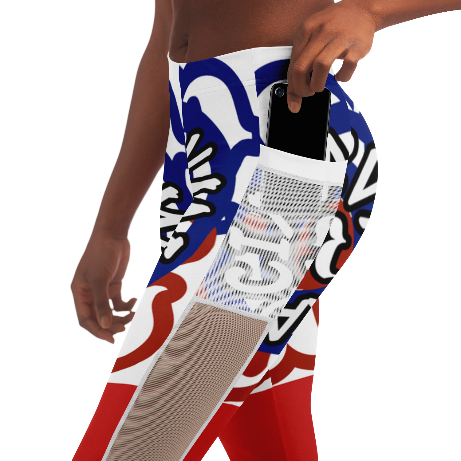 Mesh Pocket Legging - AOP