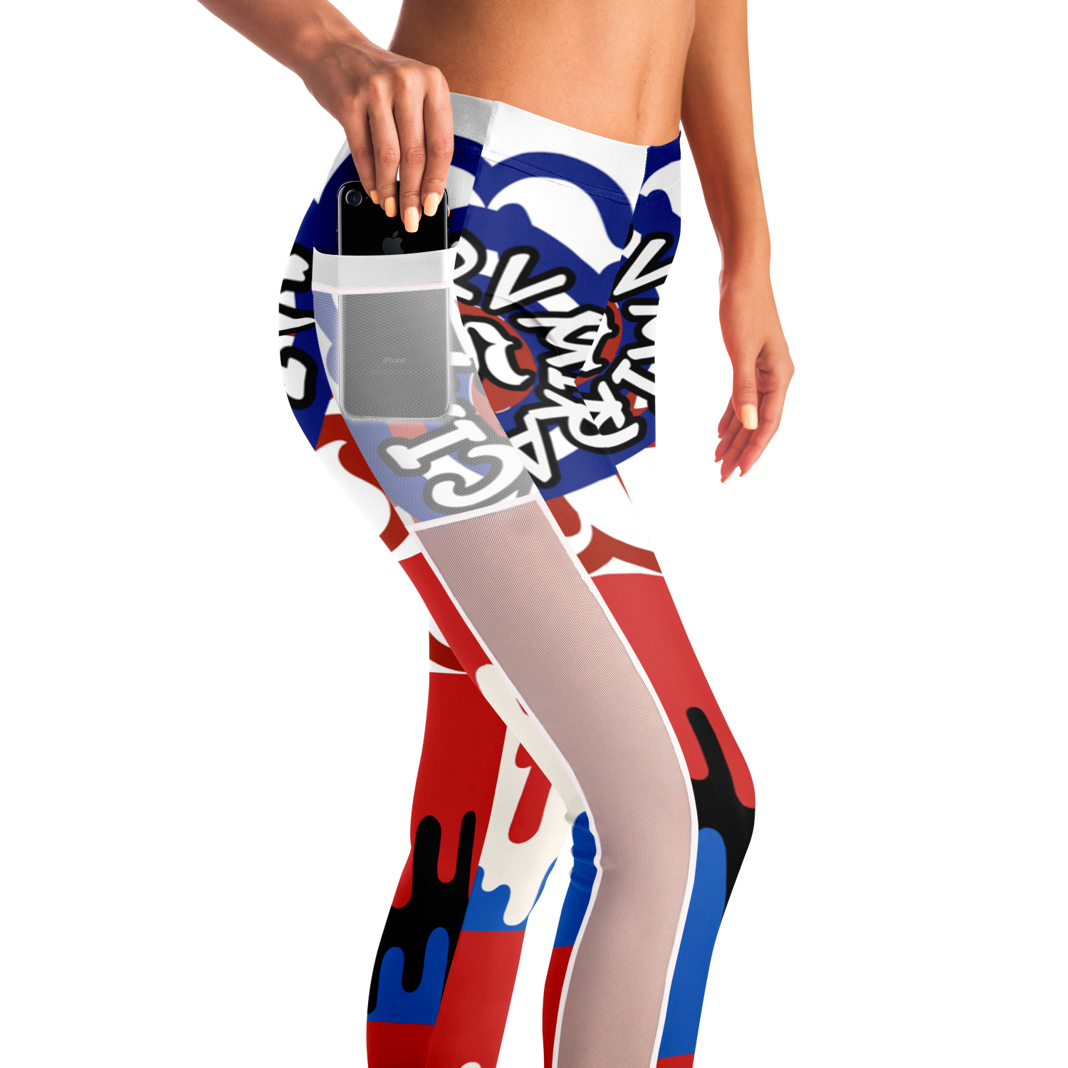 Mesh Pocket Legging - AOP