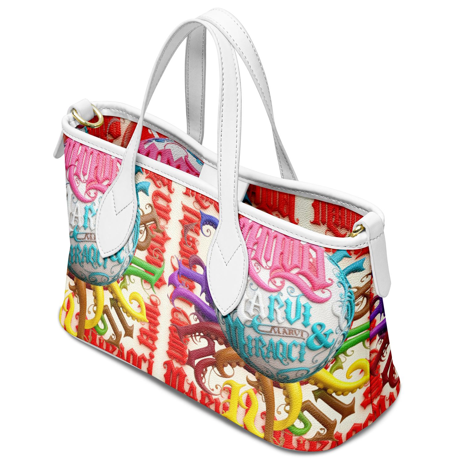 Leather Tote Bag - AOP
