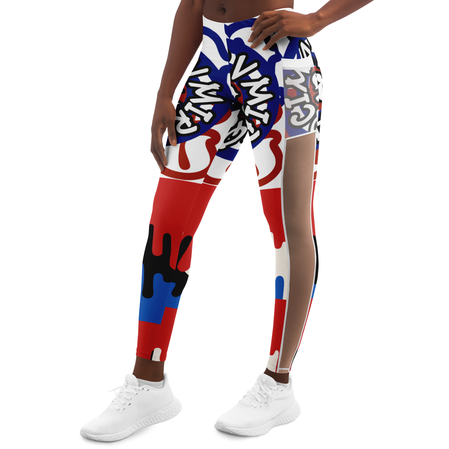 Mesh Pocket Legging - AOP